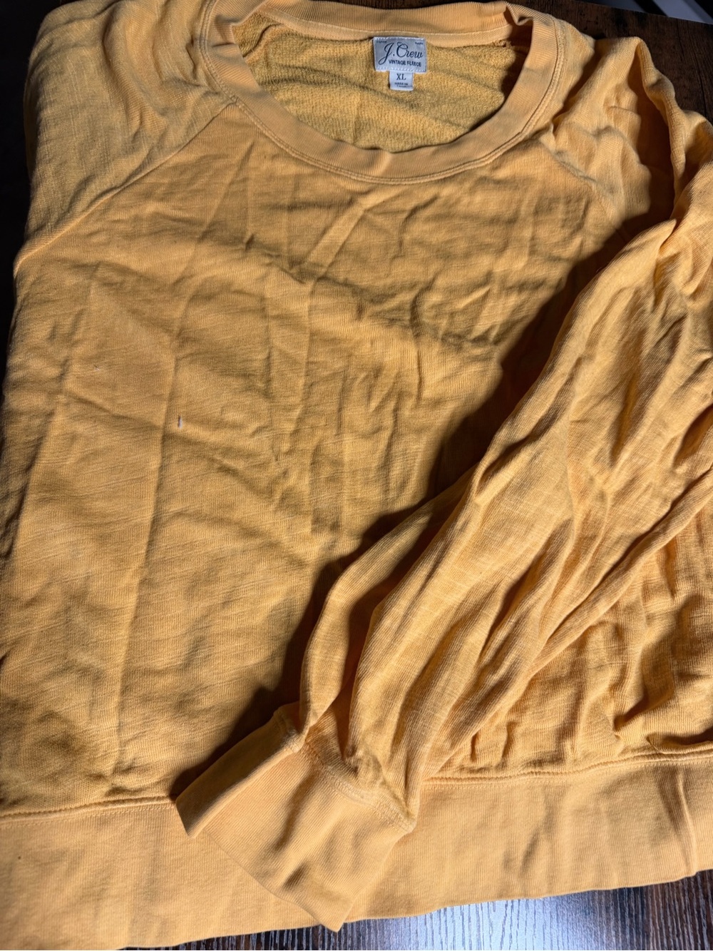 J. Crew Women's Light Yellow Crewneck Sweatshirt